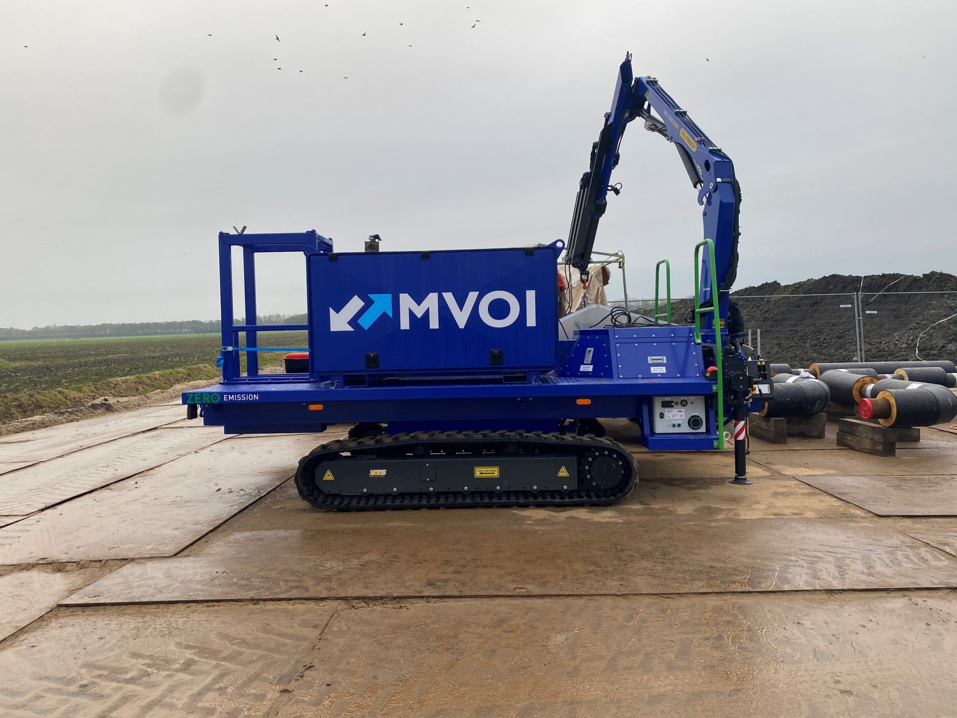 Duurzaamheid: Volledig elektrisch aangedreven lasrups in gebruik bij project SVP